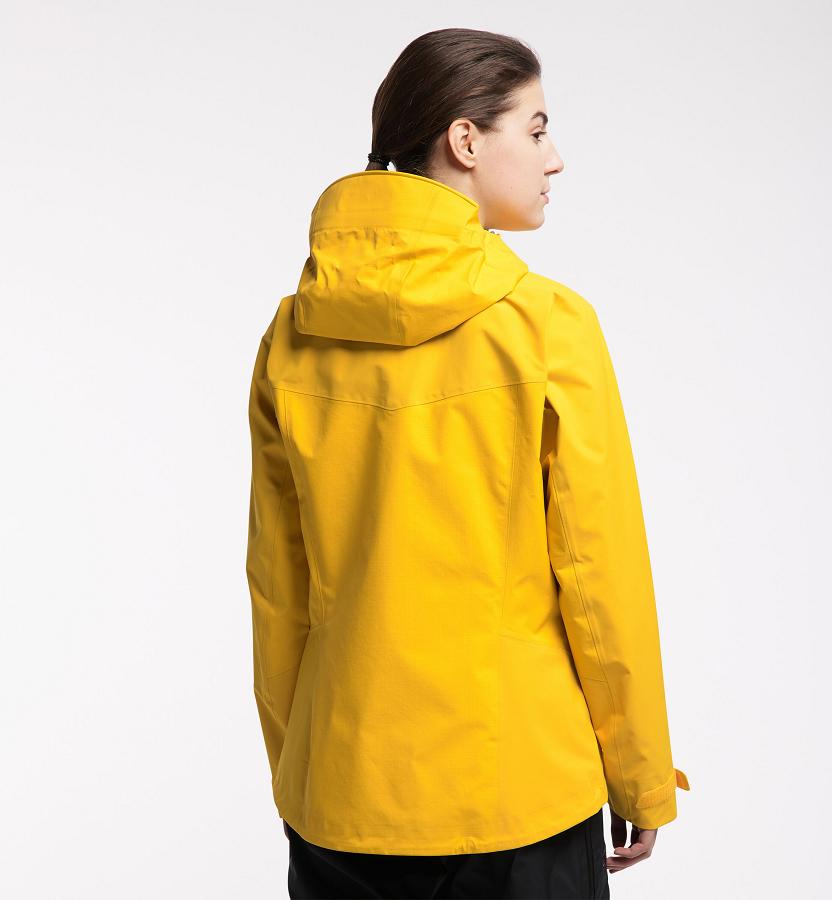 Haglöfs Womens Spitz Ski Jacket Yellow New Zealand 18354KUEZ